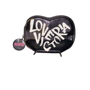 Victoria's Secret Black and White Cosmetic Bag